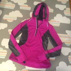 Hot Pink MPG Workout Hoodie Zip Up